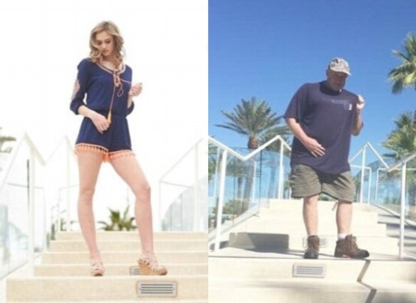 These are genes: a witty dad parodied his daughter's glamorous photo shoot These are genes: a witty dad parodied his daughter's glamorous photo shoot