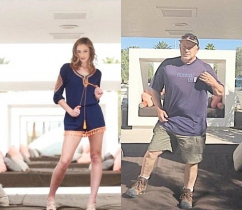 These are genes: a witty dad parodied his daughter's glamorous photo shoot These are genes: a witty dad parodied his daughter's glamorous photo shoot