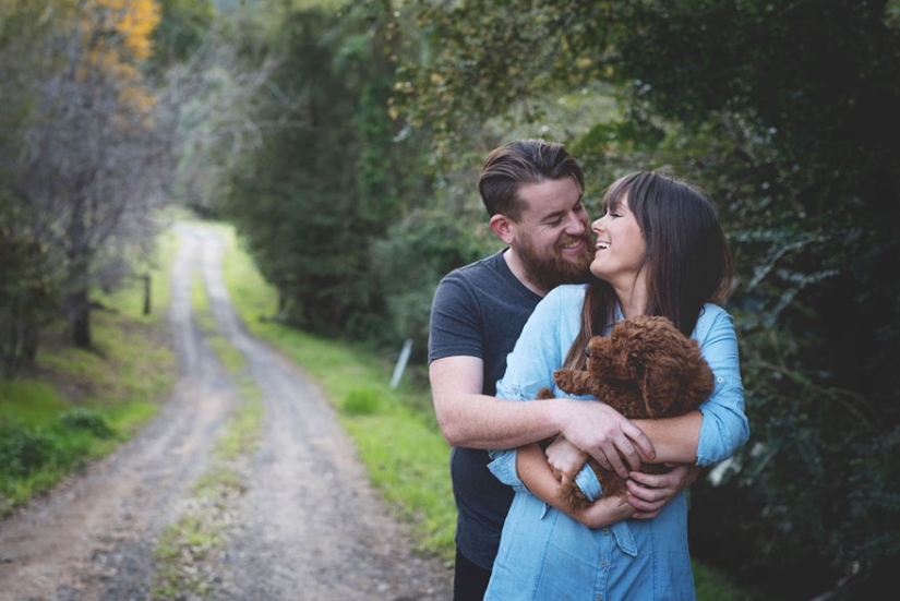 This couple got tired of being asked about children, and arranged a "newborn photo shoot" for their dog This couple got tired of being asked about children, and arranged a "newborn photo shoot" for their dog