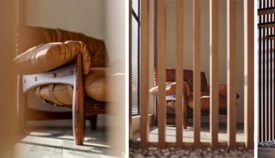 This minimalist staircase resembles a strand of DNA