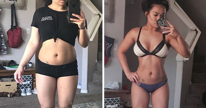 "Throw away your scales!": 20 girls who have changed a lot without losing a kilogram