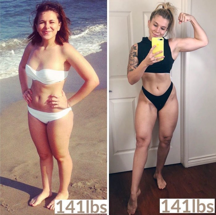 "Throw away your scales!": 20 girls who have changed a lot without losing a kilogram