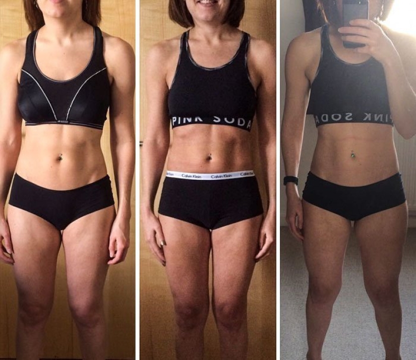 "Throw away your scales!": 20 girls who have changed a lot without losing a kilogram
