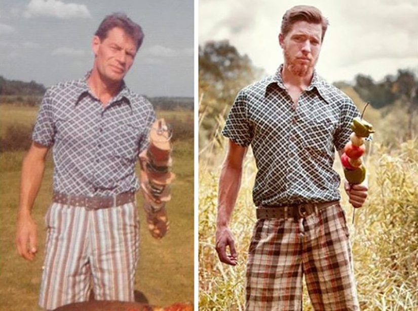 Time machine: 21 photos from the past that have been recreated in our time