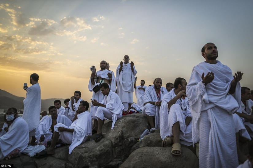 Two million Muslims gathered on Mount Arafat for the culmination of the Hajj