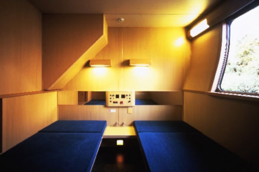 Un asiento reservado en el tren nocturno japonés Sunrise Izumo