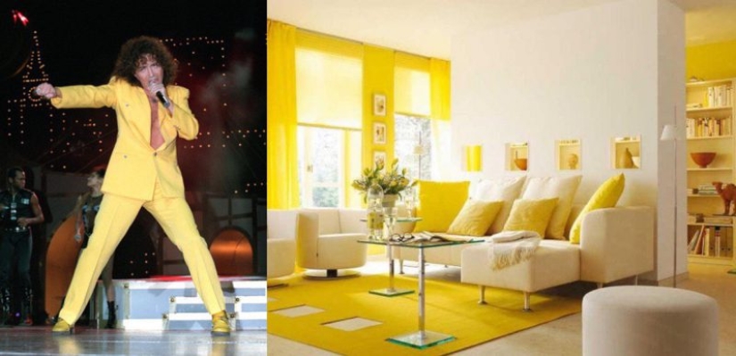 Un hilo épico con los atuendos e interiores de Valery Leontiev en el mismo estilo apareció en Twitter