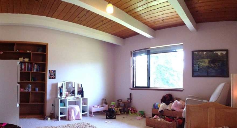 Un padre amoroso creó un árbol mágico en el dormitorio de su hija en 18 meses