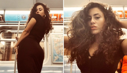 Un viaje con granos de pimienta: una niña se tomó una selfie sexy frente a los pasajeros del metro