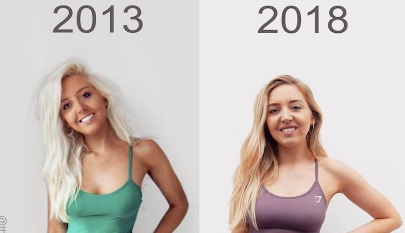 Una bloguera de fitness de Inglaterra explicó por qué perder peso no debería ser un fin en sí mismo al comparar sus fotos de 2013 y 2018 Una bloguera de fitness de Inglaterra explicó por qué perder peso no debería ser un fin en sí mismo al comparar sus fotos de 2013 y 2018