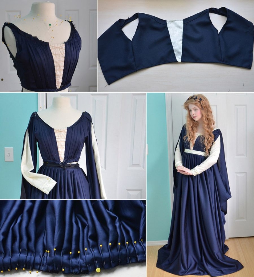 Una chica de 18 años cose vestidos de los que es imposible apartar la vista Una chica de 18 años cose vestidos de los que es imposible apartar la vista