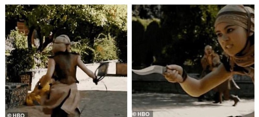 Una espada de goma y un campesino en jeans: cada vez se encuentran más clips de películas en Game of Thrones Una espada de goma y un campesino en jeans: cada vez se encuentran más clips de películas en Game of Thrones