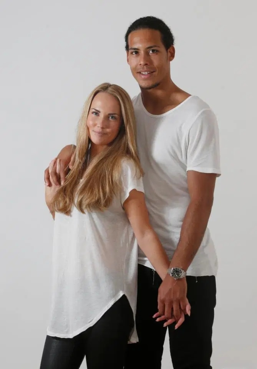 Una hermosa pareja del mundo del fútbol: el encantador Ricky Neutgerag y su esposo, el mejor jugador de la Premier League Virgil Van Dijk