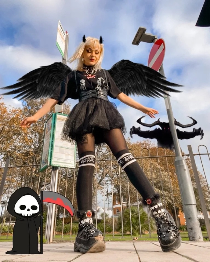 Una madre gótica es una princesa para niños: una mujer británica se enfrentó al trolling debido a su estilo