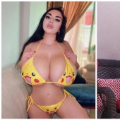 Una modelo de Instagram de Rusia con un décimo tamaño de pecho afirma que nunca ha hecho cirugía plástica