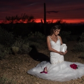 Una niña "se casó" con un novio muerto: una sesión de fotos de boda que te hará llorar