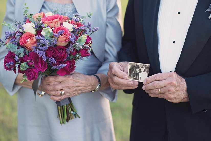 Una sesión de fotos de boda que lleva 70 años esperando