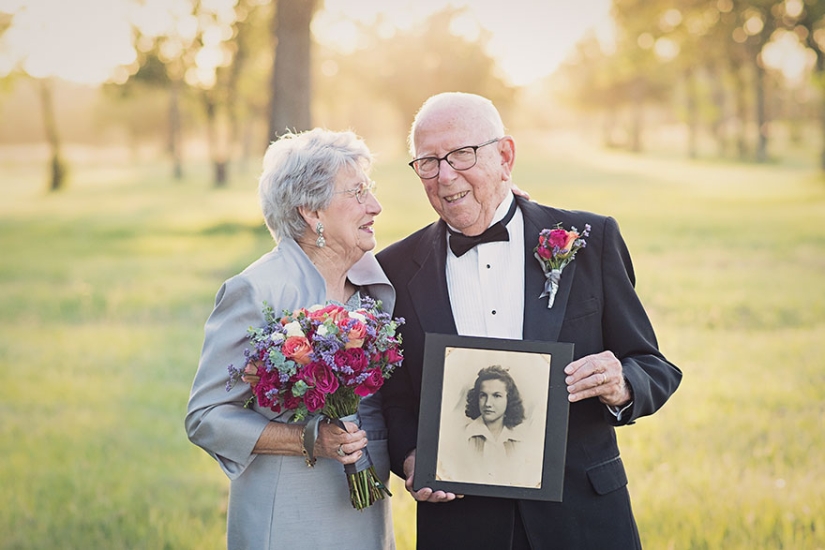 Una sesión de fotos de boda que lleva 70 años esperando