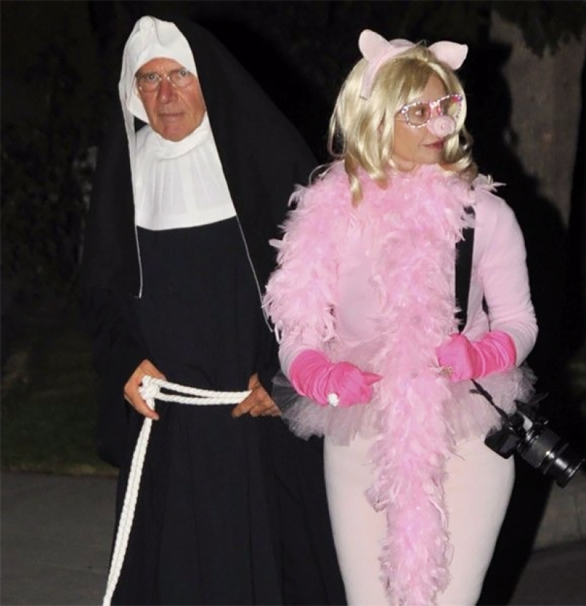 Una vaina gigante y una monja borracha: Harrison Ford es el rey de Halloween