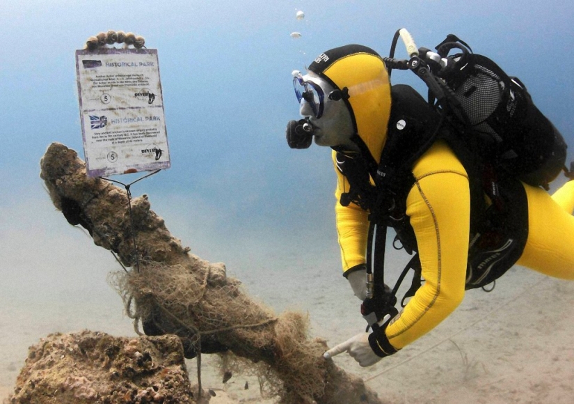 Underwater historical park in Croatia