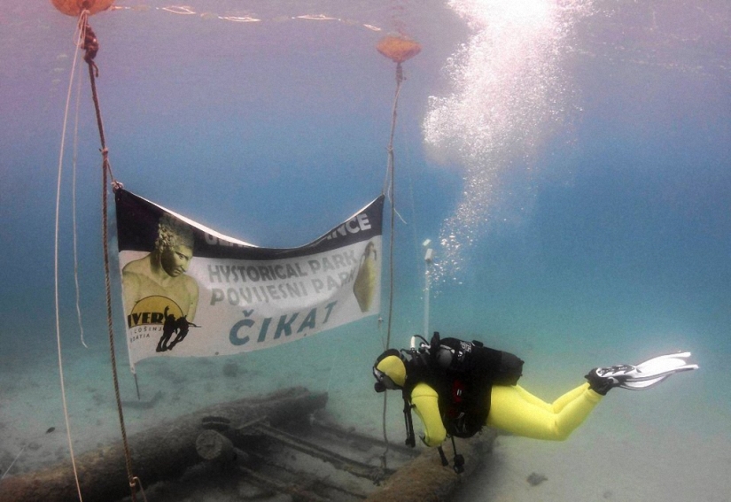 Underwater historical park in Croatia