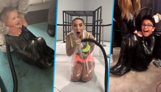 Vacuum challenge: funny entertainment with a possible fatal outcome