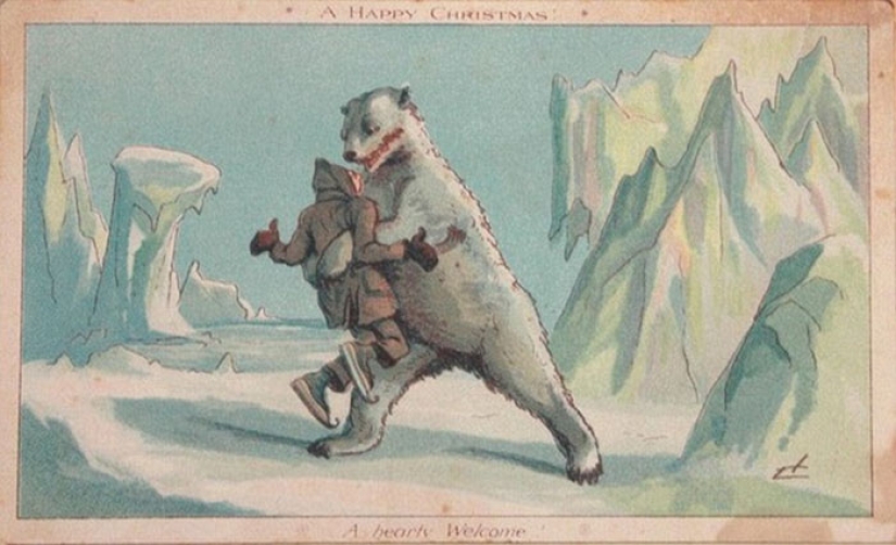 Victorian Christmas cards that will make you doubt the good intentions of the sender