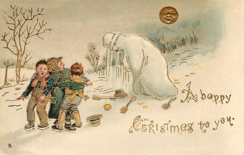 Victorian Christmas cards that will make you doubt the good intentions of the sender