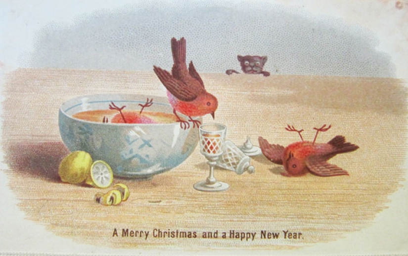 Victorian Christmas cards that will make you doubt the good intentions of the sender