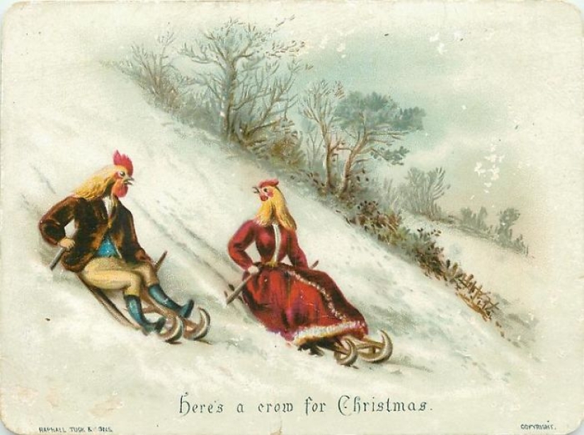 Victorian Christmas cards that will make you doubt the good intentions of the sender
