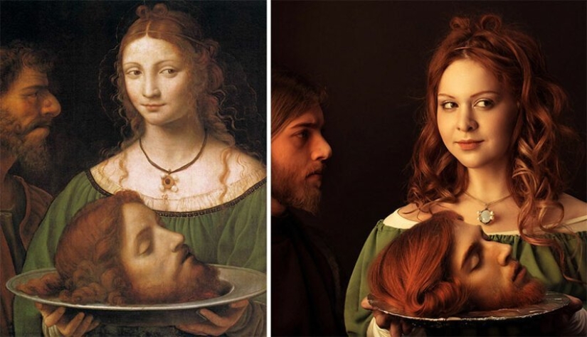 VKontakte users have recreated paintings of the classical era VKontakte users have recreated paintings of the classical era