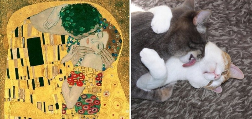 VKontakte users have recreated paintings of the classical era VKontakte users have recreated paintings of the classical era