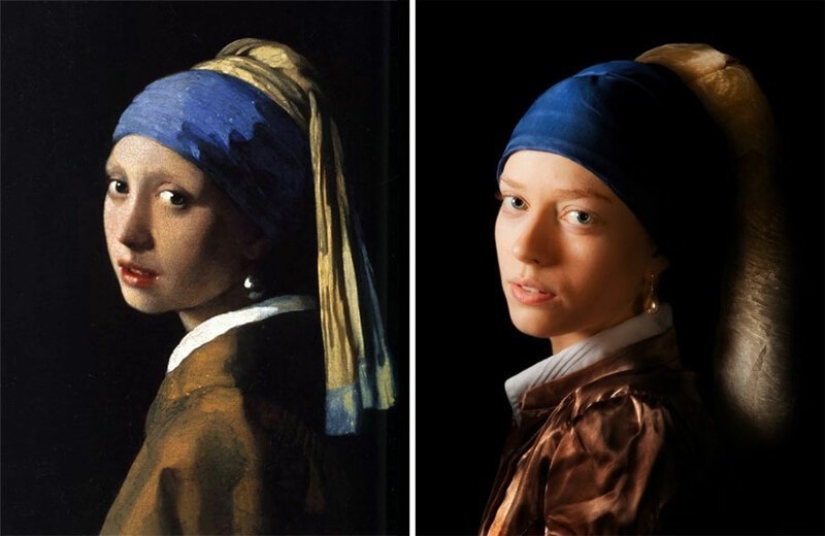 VKontakte users have recreated paintings of the classical era VKontakte users have recreated paintings of the classical era