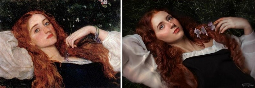 VKontakte users have recreated paintings of the classical era VKontakte users have recreated paintings of the classical era