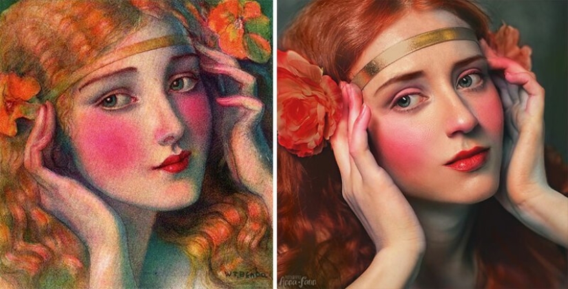 VKontakte users have recreated paintings of the classical era VKontakte users have recreated paintings of the classical era