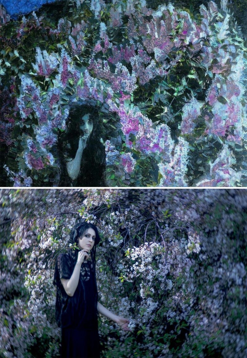 VKontakte users have recreated paintings of the classical era VKontakte users have recreated paintings of the classical era