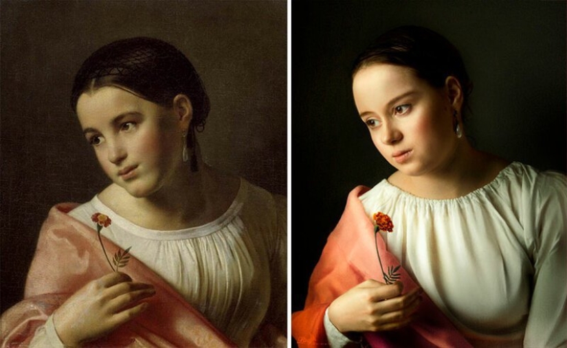 VKontakte users have recreated paintings of the classical era VKontakte users have recreated paintings of the classical era