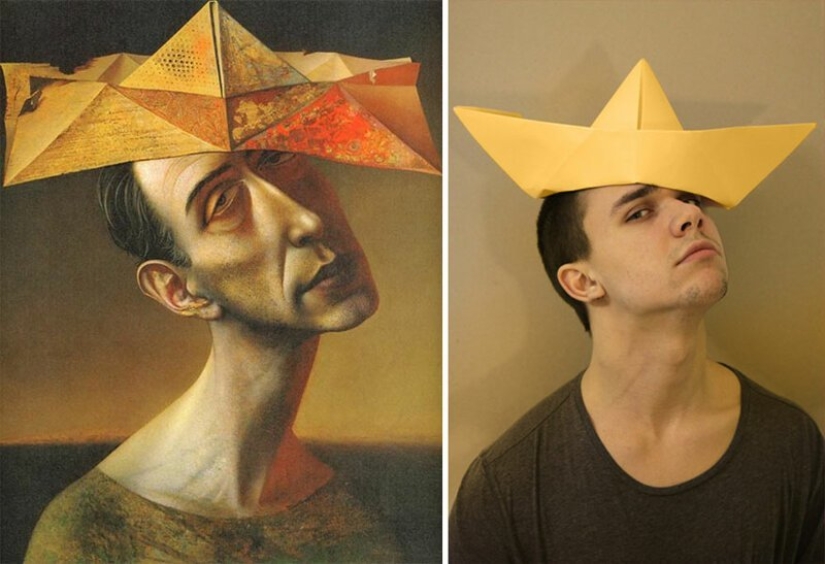 VKontakte users have recreated paintings of the classical era VKontakte users have recreated paintings of the classical era