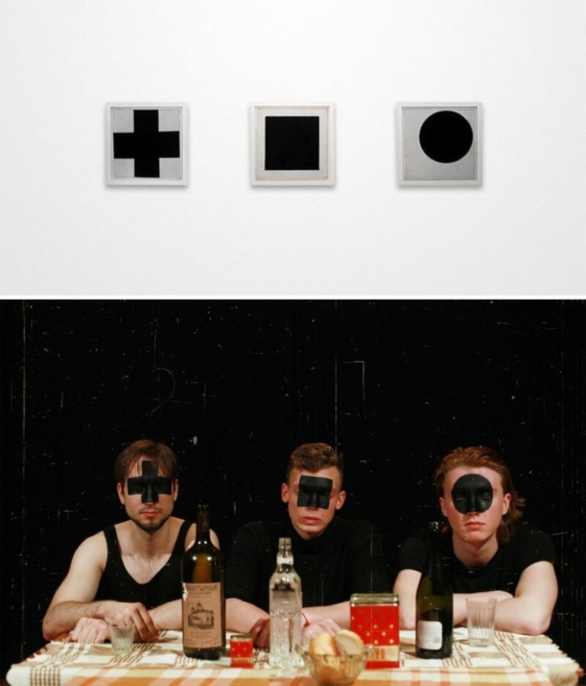 VKontakte users have recreated paintings of the classical era VKontakte users have recreated paintings of the classical era