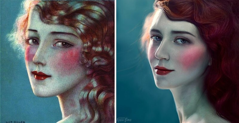 VKontakte users have recreated paintings of the classical era VKontakte users have recreated paintings of the classical era