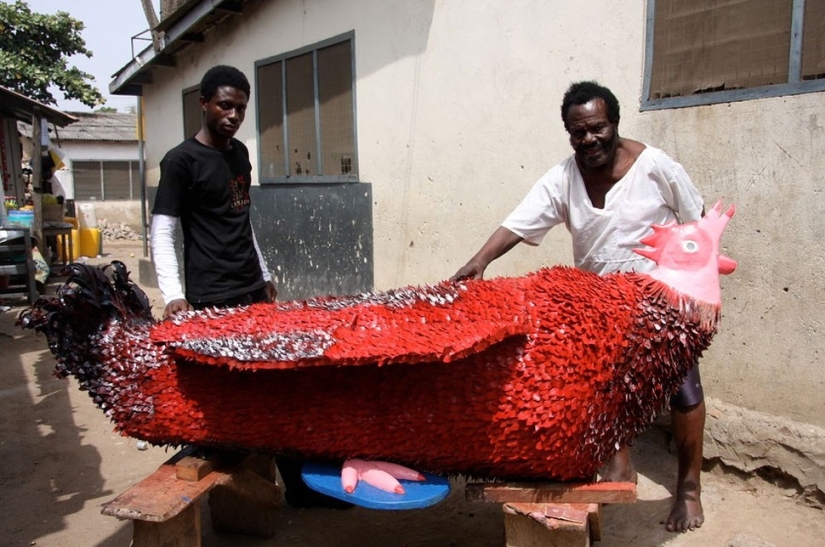 Well, very creative coffins from Ghana