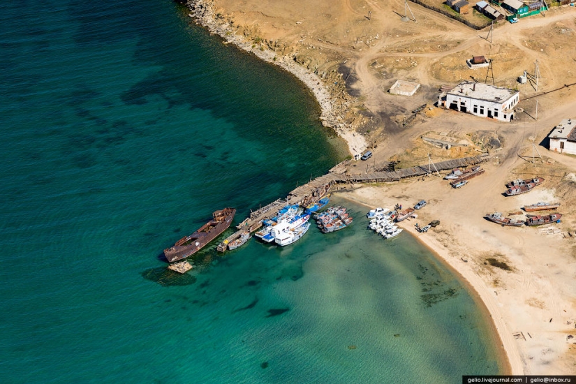 What Baikal looks like from a helicopter What Baikal looks like from a helicopter