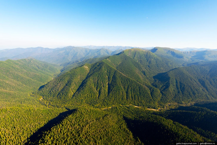 What Baikal looks like from a helicopter What Baikal looks like from a helicopter