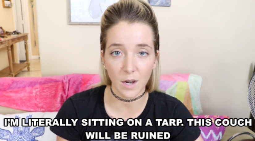 What do a hundred layers of lipstick, foundation and false eyelashes look like on one girl