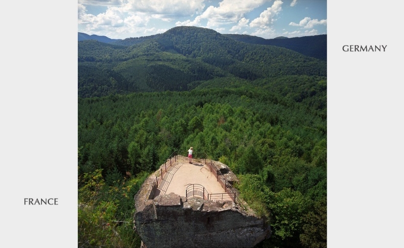 What do the most peaceful borders between European countries look like