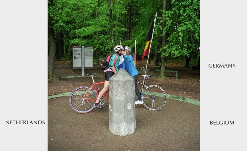 What do the most peaceful borders between European countries look like