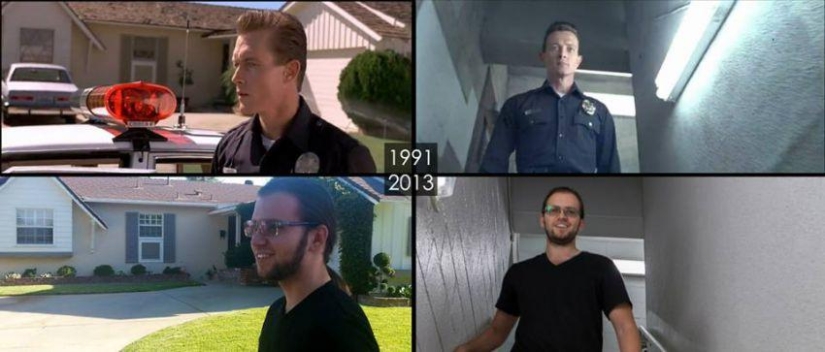 What do the places where famous Hollywood scenes were filmed look like today