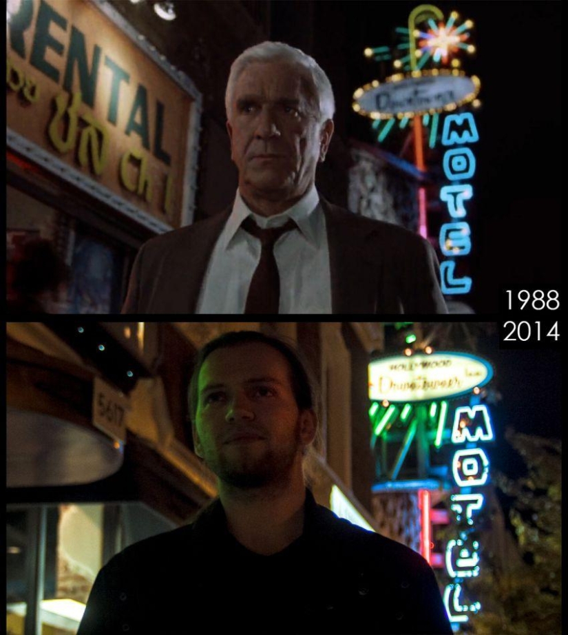 What do the places where famous Hollywood scenes were filmed look like today