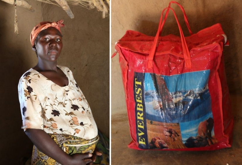 What do women from different countries of the world take with them to the maternity hospital