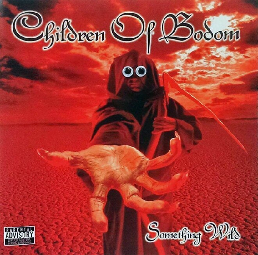 What happens if you stick shaking eyes on the covers of metal bands What happens if you stick shaking eyes on the covers of metal bands